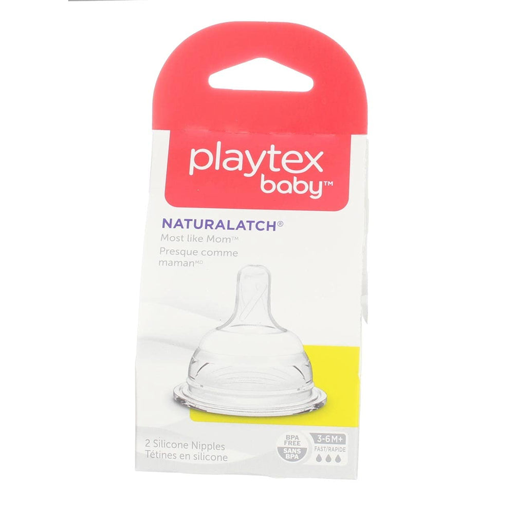 Plytx Nat Latch Nipple Fs Size 2pk Playtex Natural Latch Nipple Fast Flow 2pk