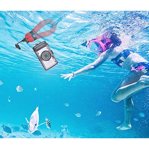 Waterproof Camera Floating Wrist Strap for Olympus Tough TG-7 TG-6 TG-5 TG-4 TG-3 Fujifilm FinePix XP140 XP130 XP120 Nikon Coolpix W300 W150 Gopro Hero 9 8-Red