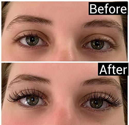 Eyelash Extensions 0.15mm C Curl 10mm Natural Individual Eyelashes Extension Light Faux Mink Lashes Supplies Single Length Professional Salon Use (C-0.15-10mm)