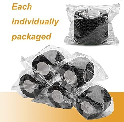 Self Adhesive Tape - 24Pack 2” x 5 Yards Self-Adherent Cohesive Tape Tattoo Grip Wrap Cover Strong Sports Tape, Mix Color Self-Adhesive Bandage Rolls Athletic Tape