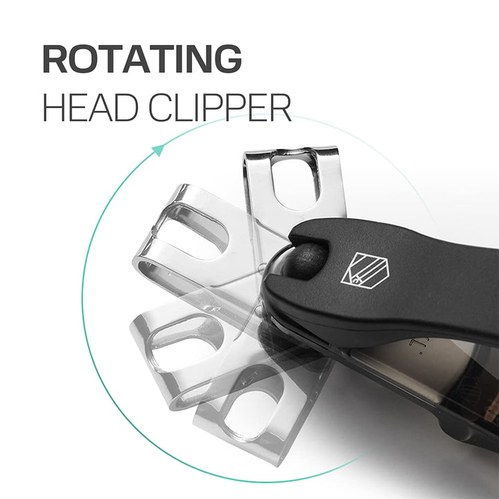 Toenail Clippers, Easy Angle Nail Clippers Toenail Care Steinder® Rotation 360 Rotafor Senior Finger Nail Clippers for Men Ingrown Nail and Easy use for Senior(Toenail Clippers)