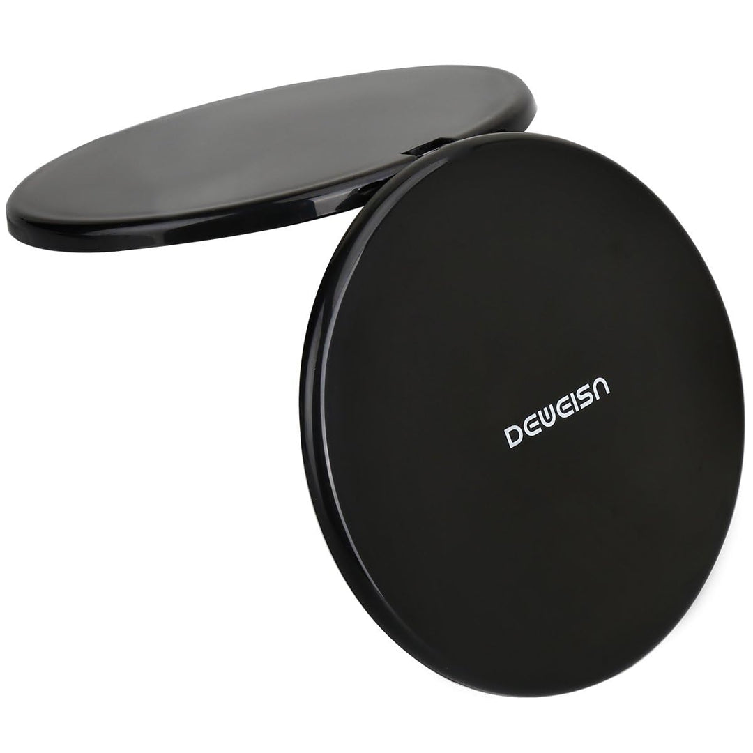 Magnifying Compact Cosmetic Mirror Elegant Pocket Handheld Makeup Mirror with Powerful 10x Magnification and 1x True View Mirror for Travel or Your Purse
