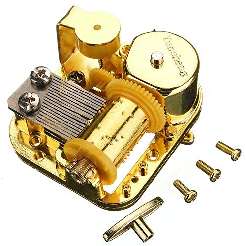 My Heart Will Go On Wind Up Music Box Movement, 18 Note Gold Yunsheng Clockwork Musical Mechanism for DIY Music Boxes Replacement