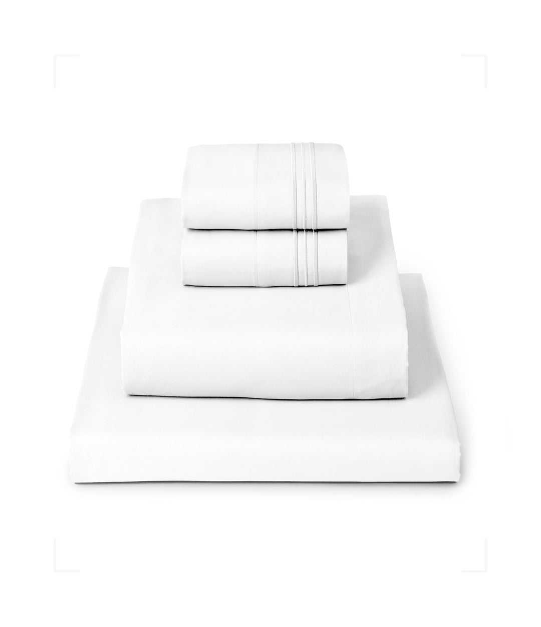 Queen Sheets Set - 4 PC Iconic Collection Bedding - Hotel Luxury, Extra Soft, Cooling Bed Sheets - Wrinkle, Fade, Stain Resistant (Queen, White)