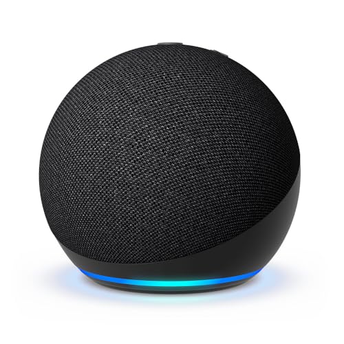 Echo Dot (newest model), Vibrant sounding Alexa speaker, Great for bedrooms, dining rooms and offices, Charcoal