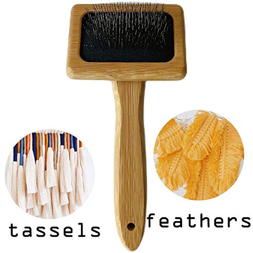 Tyoungg Macrame Comb Wooden for Fringe Feathered Wall Hanging Plant Hanger Craft Making Knitting Cord Rope 3mm 4mm 5mm (Macrame Comb)