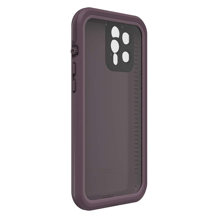 iPhone 12 Pro Max FRE Series Case - OCEAN VIOLET (BERRY CONSERVE/DUSTY LAVENDER), waterproof IP68, built-in screen protector, port cover protection, snaps to MagSafe