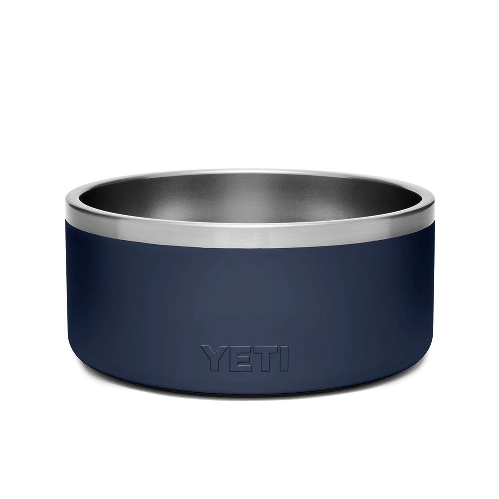 Boomer 8, Stainless Steel, Non-Slip Dog Bowl, Holds 64 Ounces, Navy