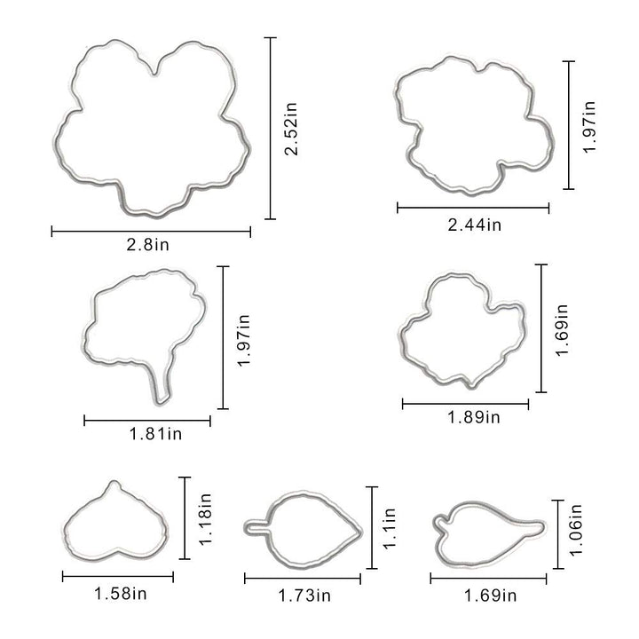 Flower Leaf Stamps and Dies for Card Making, Words Flower Cutting Die and Clear Stamps for Bullet Journal DIY Scrapbook Decoration Handmade Crafts Notebook