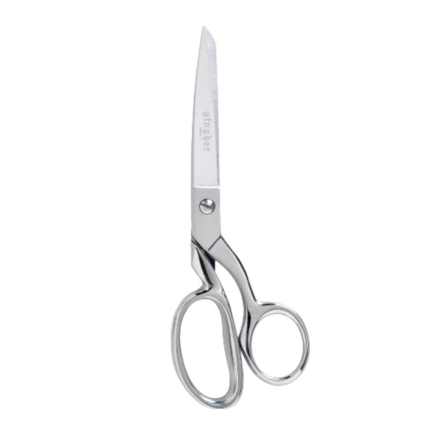 Gingher Dressmaker's Fabric Scissors, 8 Stainless Steel Shears, Sharp Knife Edge Steel Sewing Scissors with Protective Sheath, Sewing Scissors for Fabric Cutting and Tailoring, Holds Fabric Flat