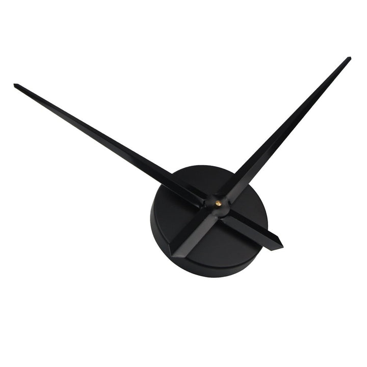 3D Clock Hands, Large Clock Needles Quartz Movement, Wall Clock Mechanism Kit, DIY Parts Replacement (Black-T42B)