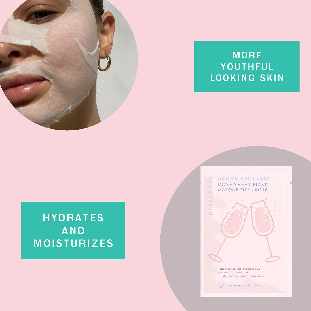 Serve Chilled Rosé Sheet Mask - Single
