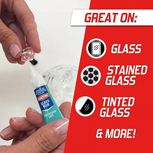 Glass Glue, 2 Gram Tube, 1 Pack - Clear Superglue for Glass, Plastic, Wood, Metal, Crafts, & Repair, Instant Glue Adhesive, Quick Dry