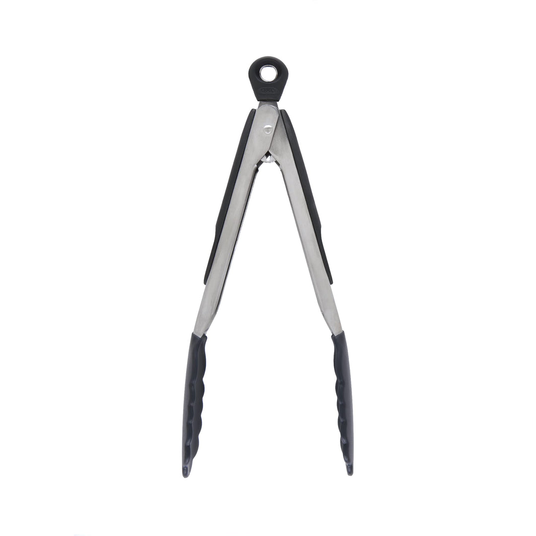 Good Grips 9-Inch Tongs with Silicone Heads, Black