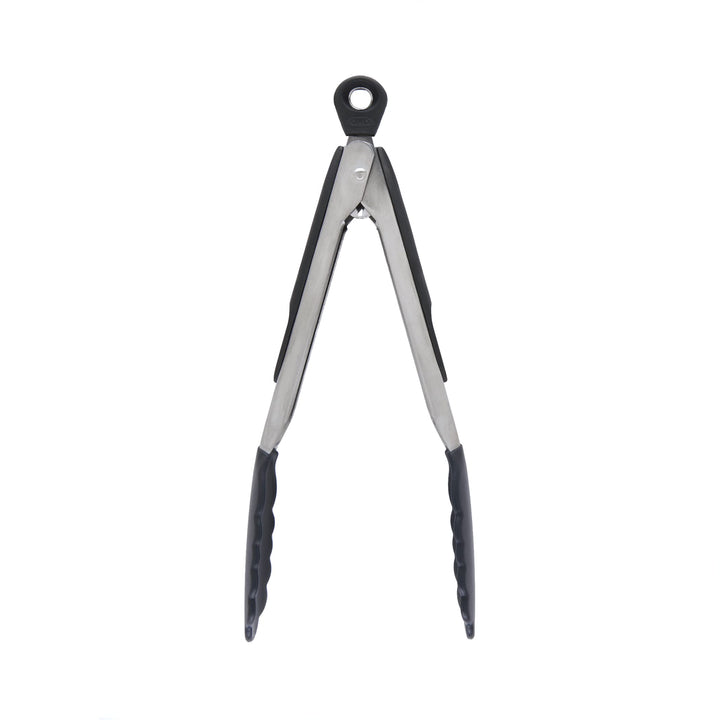 Good Grips 9-Inch Tongs with Silicone Heads, Black