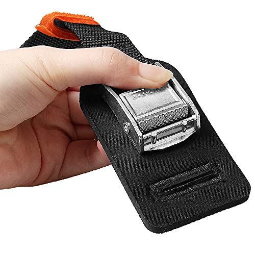 Sturdy 12-foot-by-1-inch Tie Down Strap Lashing Strap Cargo Tie-down Strap Padded Cam Lock Buckle 2 Pack