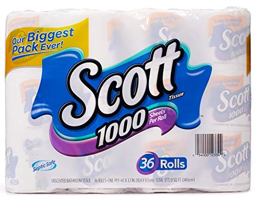 Scott 1000 Bathroom Tissue, 36-Pack
