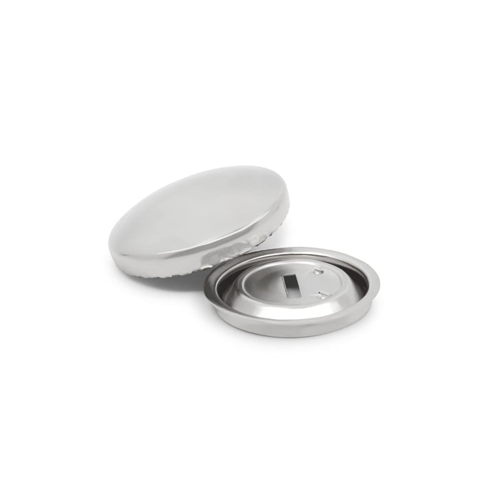 213-30 Half Ball Cover Buttons, Size 30 - 3/4-Inch, 4-Sets, Nickel