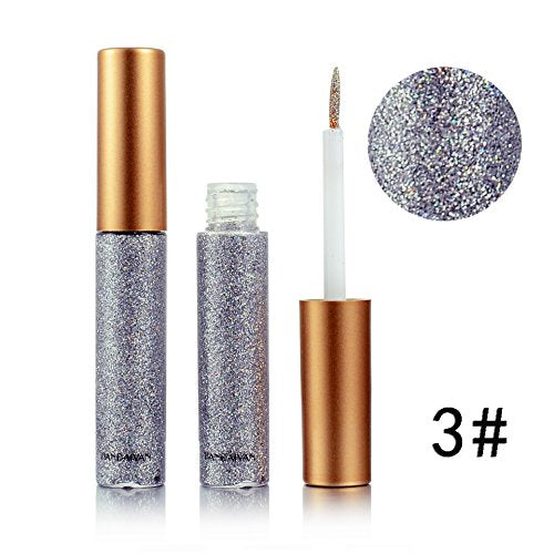 Glitter Liquid Eyeshadow 5 Color Metallic Sparkling Eyeliner Face Eye Cosmetic Glow Shimmer Makeup Shadow Long Lasting