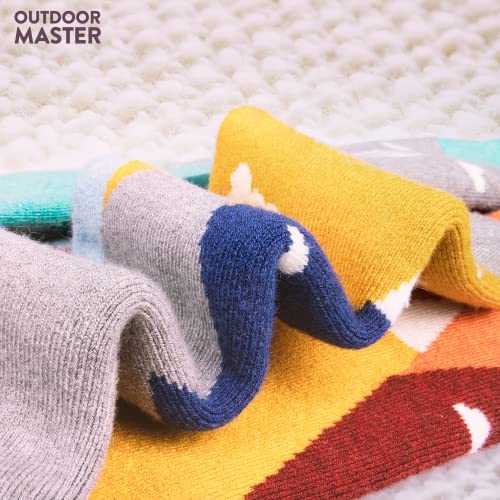 Kids Ski Socks - Merino Wool Blend, Over the Calf Design (S, Gray - 2)