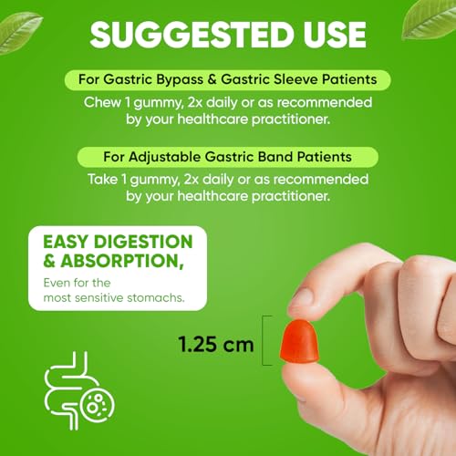 Bariatric Vitamin D-3 Gummies - Specially Formulated Gummy Vitamin for Patients After Weight Loss Surgery - Easy to Digest and Great Tasting Fruit Flavors | 90 Fruit Chews