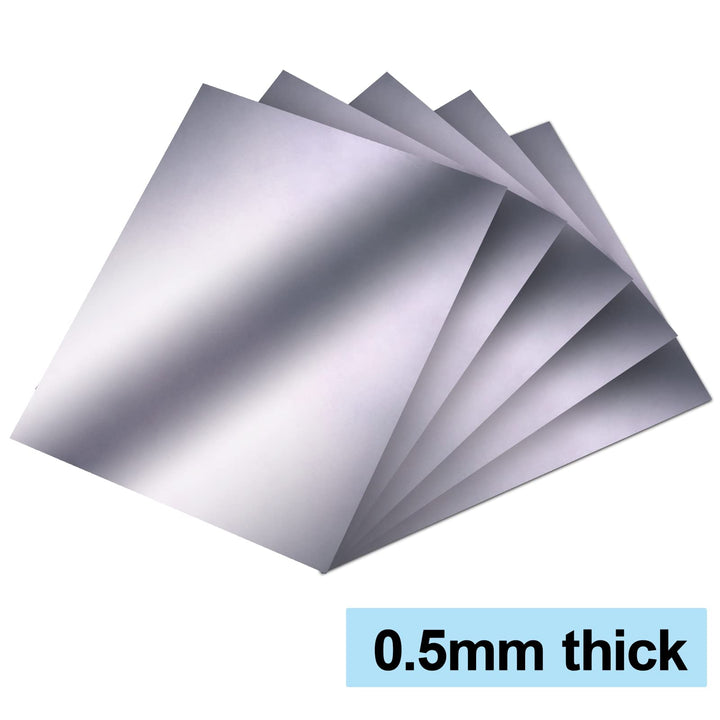 Graphite Flexible Foil Gasket Sheet, 0.5mm x 200mm x 250mm, 99.5% Flexible Graphite Sheet, 5PCS