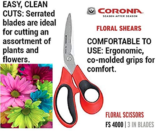FS 4000 Stainless Steel Floral Scissors, 3-Inch
