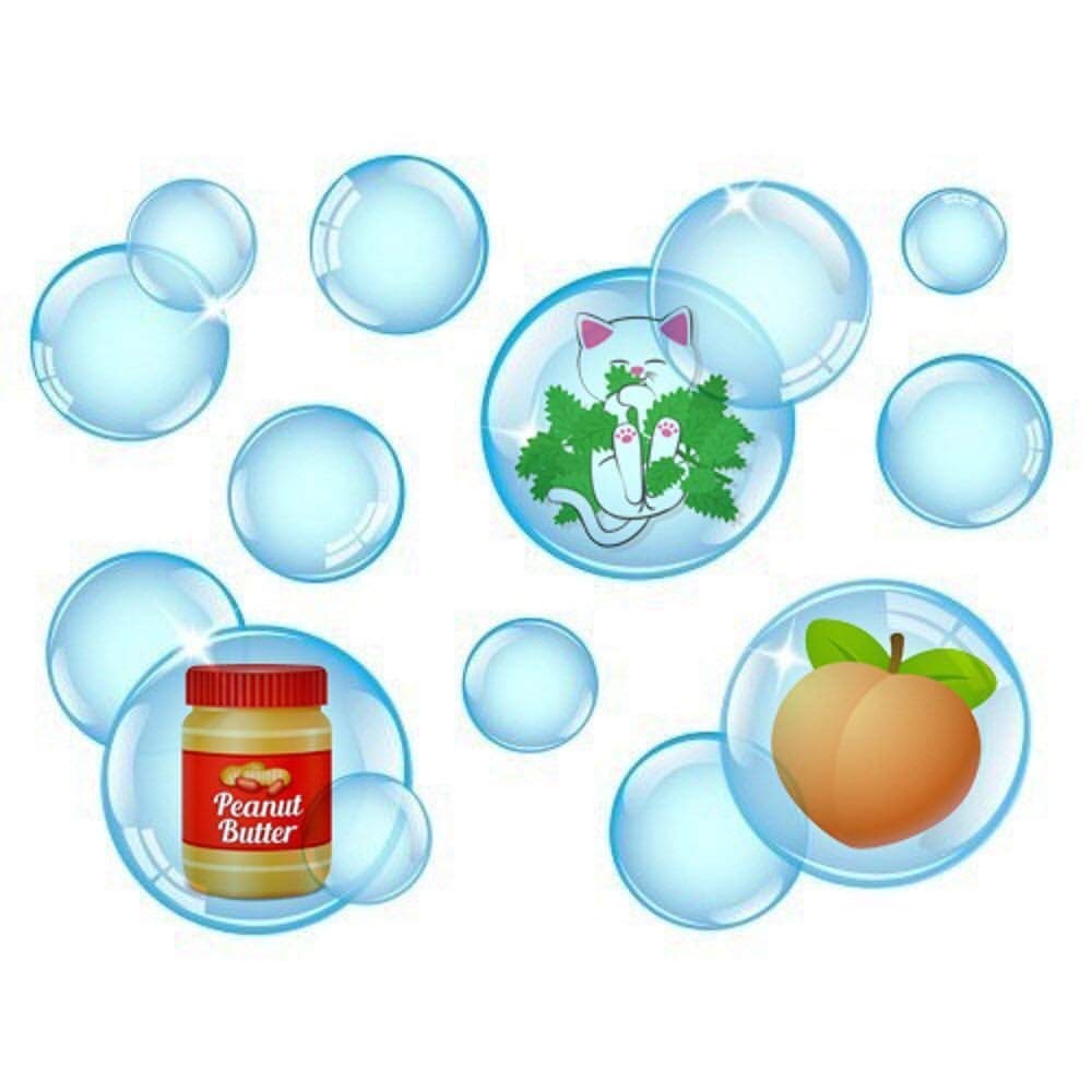 Incredibubbles Interactive Pet Toys - Long Lasting Edible Bubbles for Dogs & Cats - Peanut Butter Flavor - 38 ML, All Breed Sizes