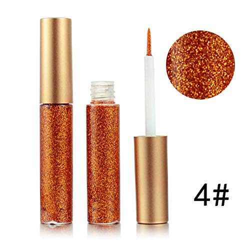 Glitter Liquid Eyeshadow 5 Color Metallic Sparkling Eyeliner Face Eye Cosmetic Glow Shimmer Makeup Shadow Long Lasting