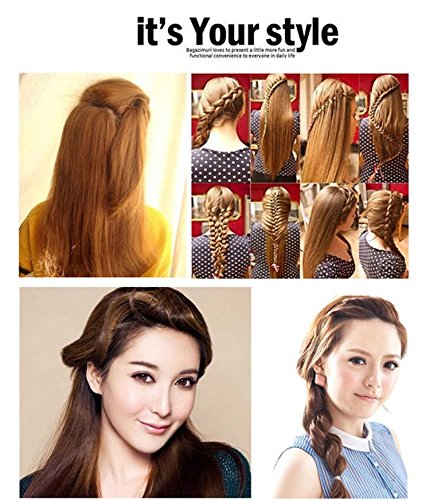 Hair Clip, Portable Roller Styling Tool DIY Bride Hair Braider Twist Braid Maker (Blue)