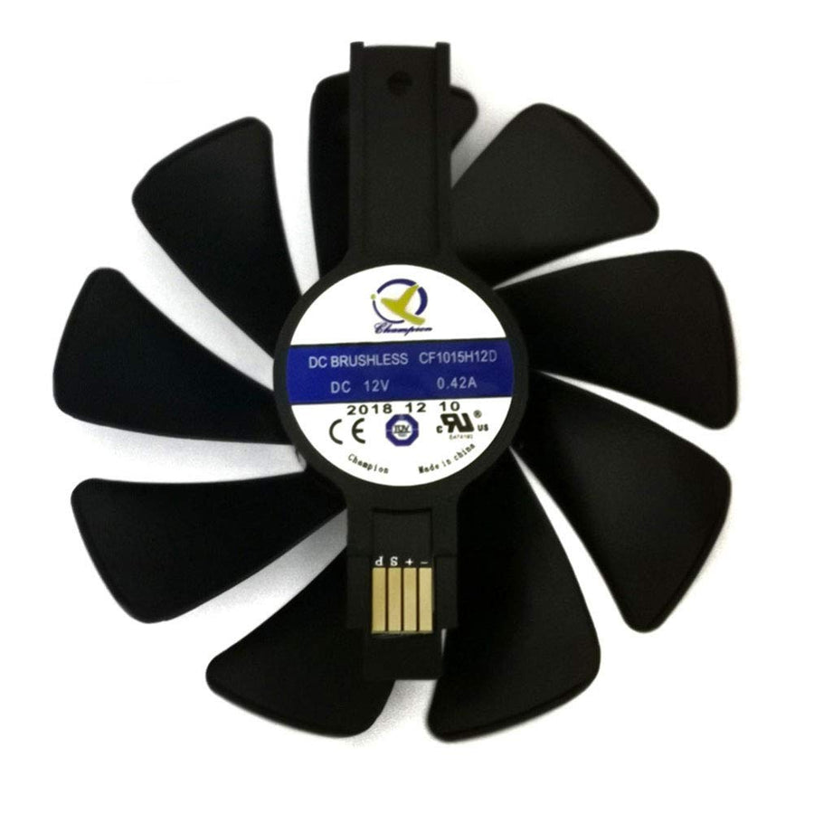 95mm CF1015H12D Graphics Card Cooler Fan for Sapphire Nitro RX480 RX470 8G RX 470 480 570 580 590 RX570 4G 8G RX580 8G RX590 D5 (Black)