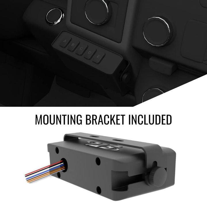 Universal Switch Box Weatherproof Controller Switch Box with On/Off Switches + Momentary Switch - Control Box for Car, Truck, RV, Camper, Boat Rocker Switch Panel (5 Switch Box)