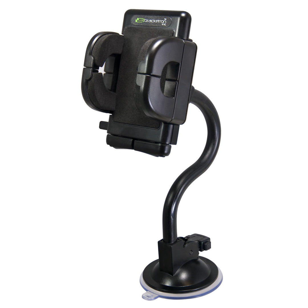 Universal Grip-iT Rotating Windshield Car Mount Phone Holder Cradle Hands Free iPhone X 8 Plus 7 SE 6s 6 5s 5 4 Samsung Galaxy S9 S8 S7 S6 S5 Note Google Pixel 2 XL LG Nexus Sony PHW-203-BL