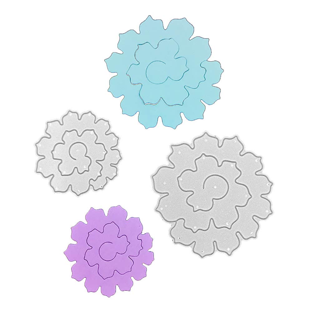 Cutting Dies Metal, Metallic Cutting Dies, Flower Metal Embossing Stencils for DIY Scrapbooking Photo Album Decorative DIY Paper Cards Making Gift