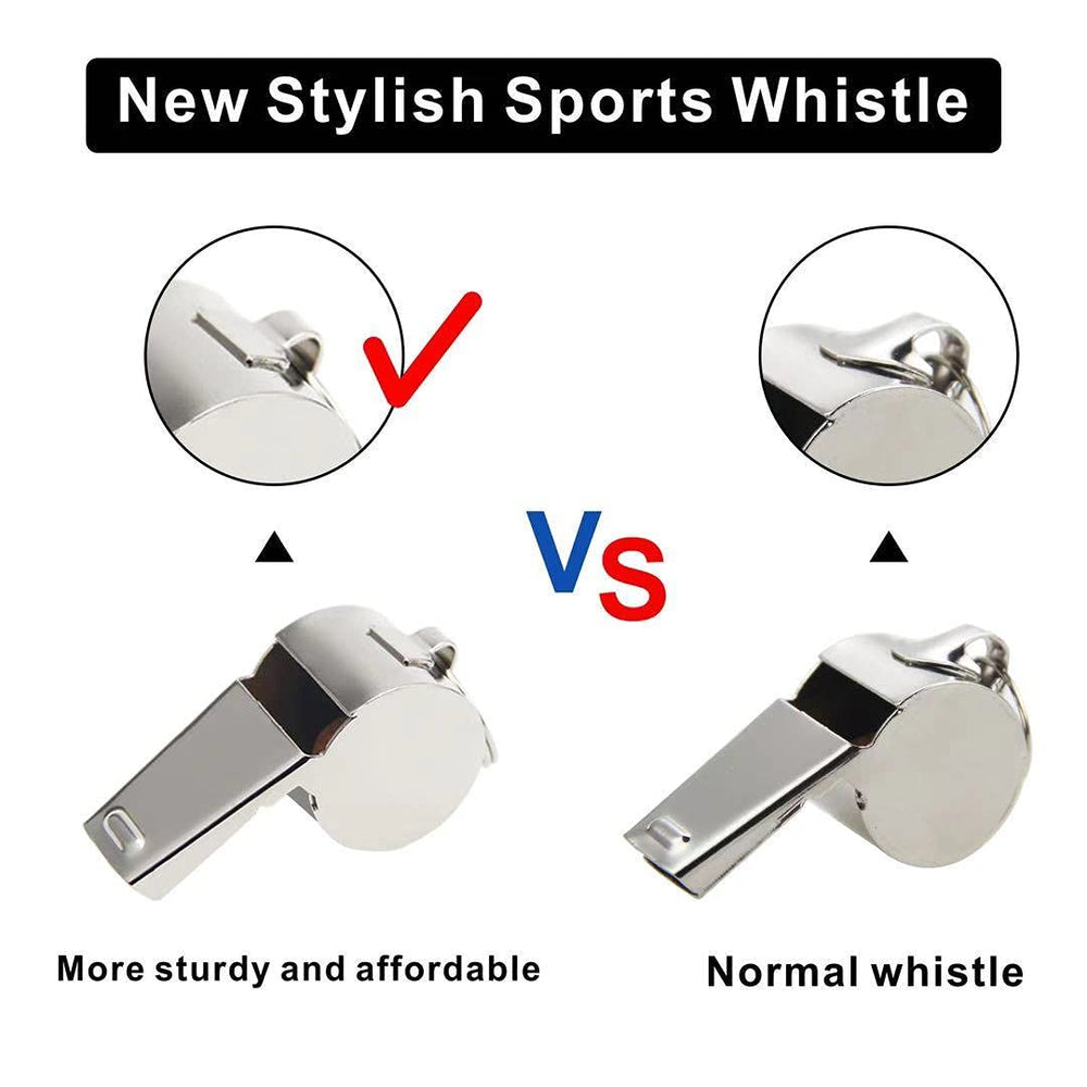 Whistle with Lanyard - Coaches Referees Officials Whistles Loud Sound Whistle for Emergency Sports Safety