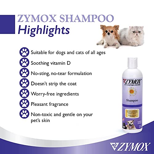 ZYMOX Shampoo for Dogs and Cats, 12oz