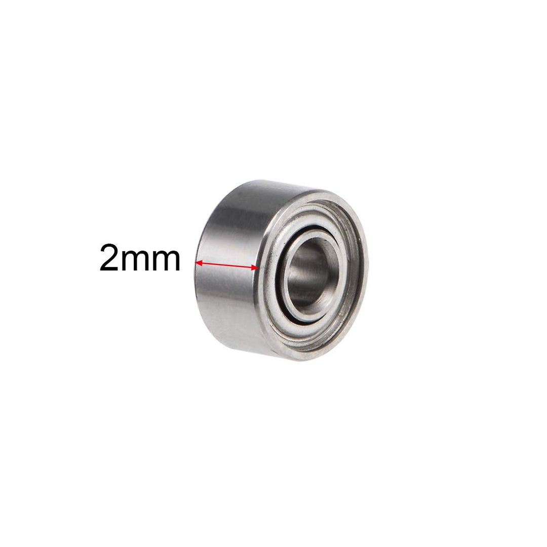 681XZZ Deep Groove Ball Bearings 1.5mm Inner Dia 4mm OD 2mm Bore Double Shielded Chrome Steel Z2 20pcs