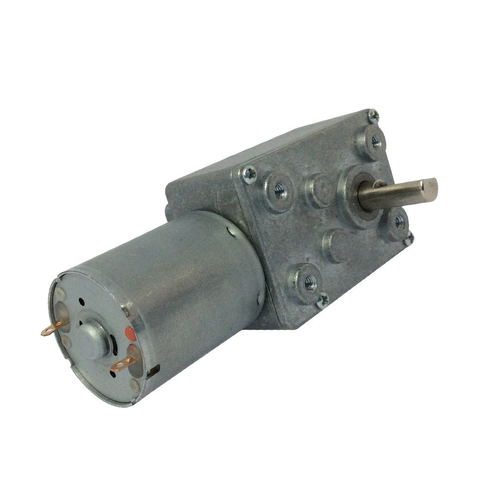 BEMONOC High Torque DC 6V Low Speed 1 RPM Geared Reducer Motor with Worm Gear Box for Robot Parts