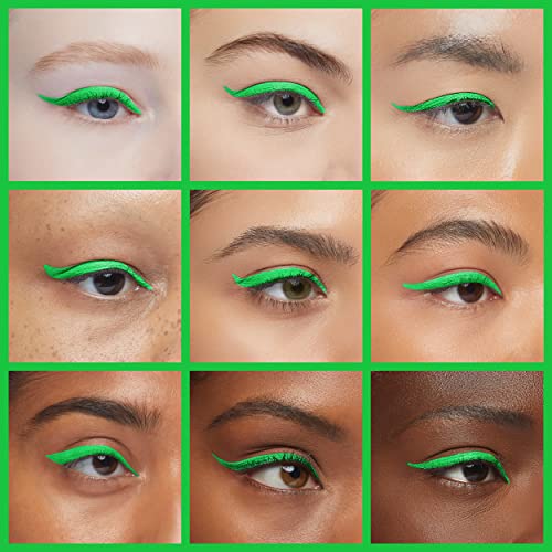 Cat Eye Makeup Waterproof Neon Colorful Liquid Eyeliner Pen Make Up Comestics Long-lasting Black Eye Liner Pencil Makeup Tools (green)