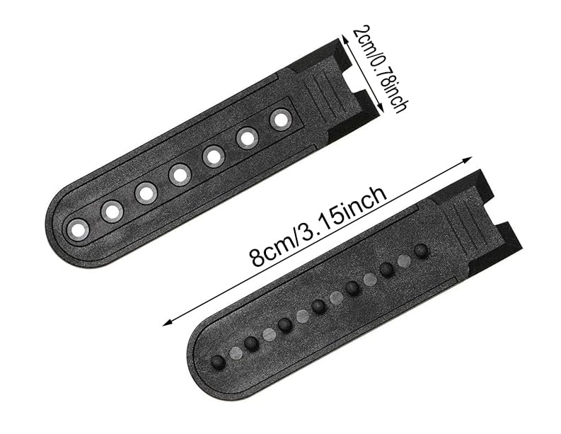 9 Pairs Plastic Snapback Strap with 7 Holes Hats Caps Replacement Fastener Repair Snap Buckle Strap (9 Colors)