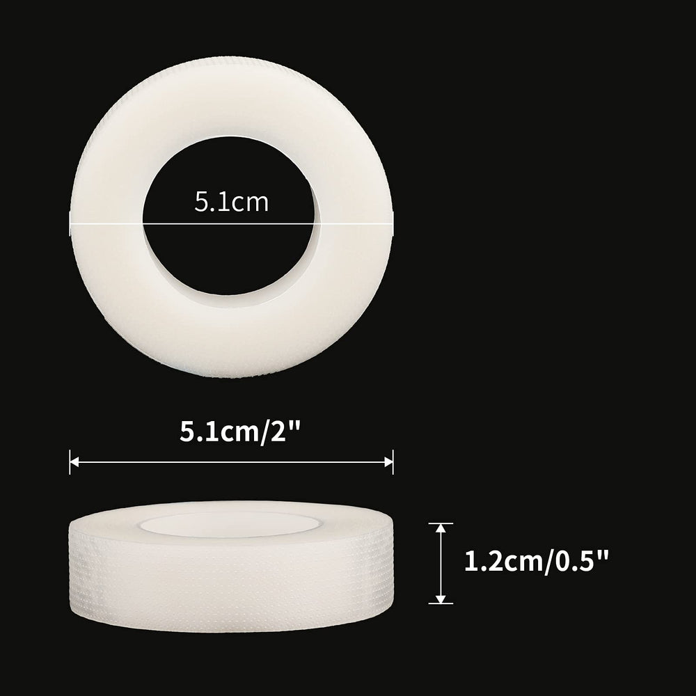 6 Rolls PE Micropore Medical Tape Roll, 1/2'' x 59 Yards Lash Tape, Eyelash Tape for Eyelash Extensions, Wound, Sensitive Skin - Individual Package (Transparent)