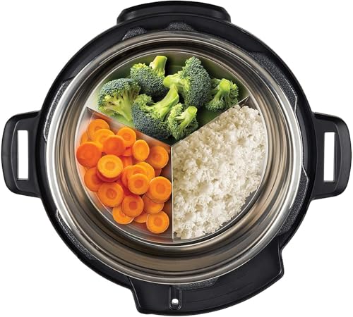 Pot Official Round 7 Nonstick Cook/Bake Pan with Lid & Removable Divider, Multi-Purpose, Heavy-Duty, Dishwasher Safe, Oven Safe, 32 oz Multi-Use for Cooking, Baking, Storing (Red)