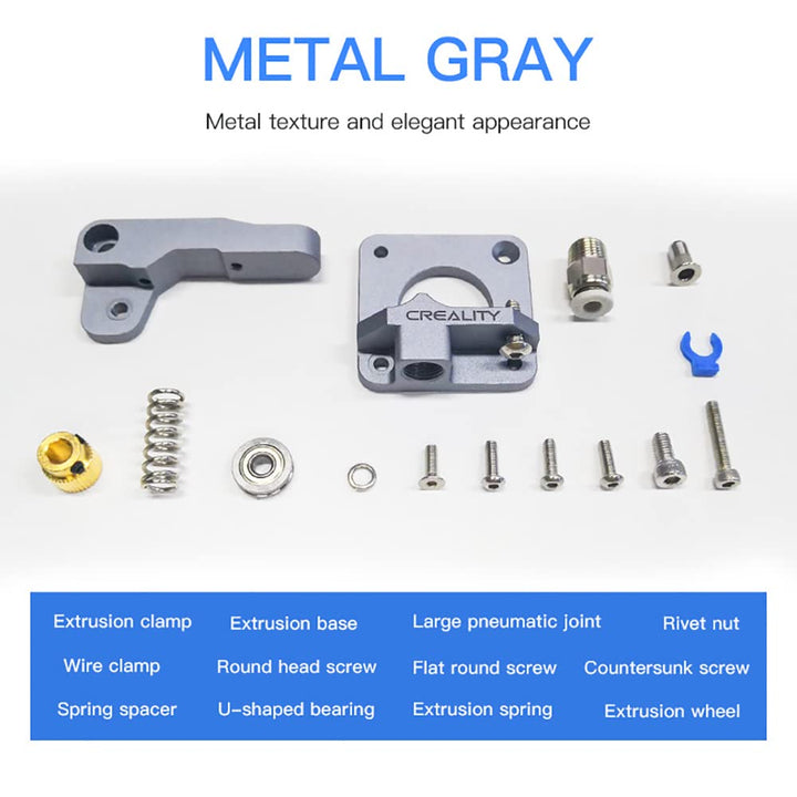 Ender 3 Extruder Upgraded Aluminum Metal MK8 Bowden Extruder, Ender 3 Direct Drive Upgrade kit with 40 Teeth Drive Gear 1.75mm Filament for Ender 3, Ender 5, CR-10S Series
