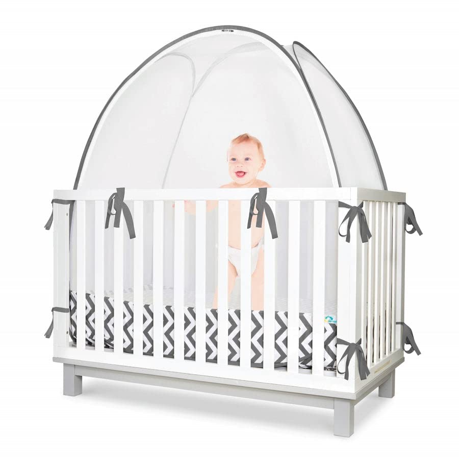 ® - Premium Baby Safety Crib Tent - Toddler Crib Topper to Keep Baby from Climbing Out - See Through Mesh Crib Net - Mosquito Net - Pop-Up Crib Tent Canopy to Keep Infant in