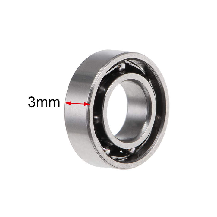 MR105K Deep Groove Ball Bearings 5mm Inner Dia 10mm OD 3mm Bore Open Type Chrome Steel Z2 5pcs