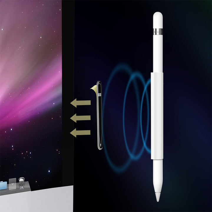 Compatible with Apple Pencil Magnetic Sleeve, Soft Silicone Holder Grip Compatible with Apple iPad Pro Pencil, Ivory White (Apple Pencil Not Included)