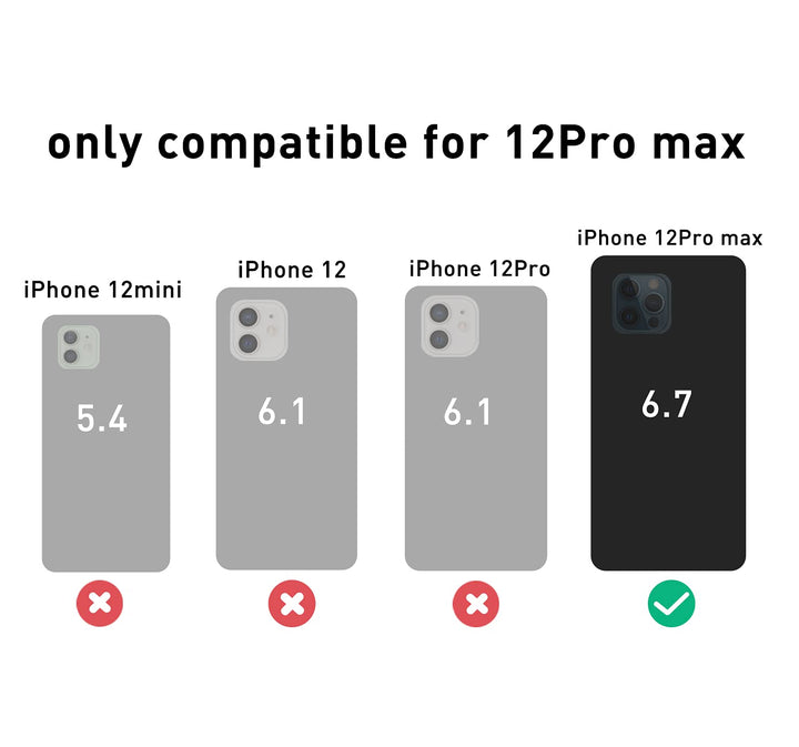 Clear Wallet Phone Case for iPhone 12 Pro Max Upgrade Card Slot Case Slim Fit Protective Soft TPU Shockproof Cover with Cute Card Holder for Apple iPhone 12 Pro Max 6.7 inch (2020) (Clear)