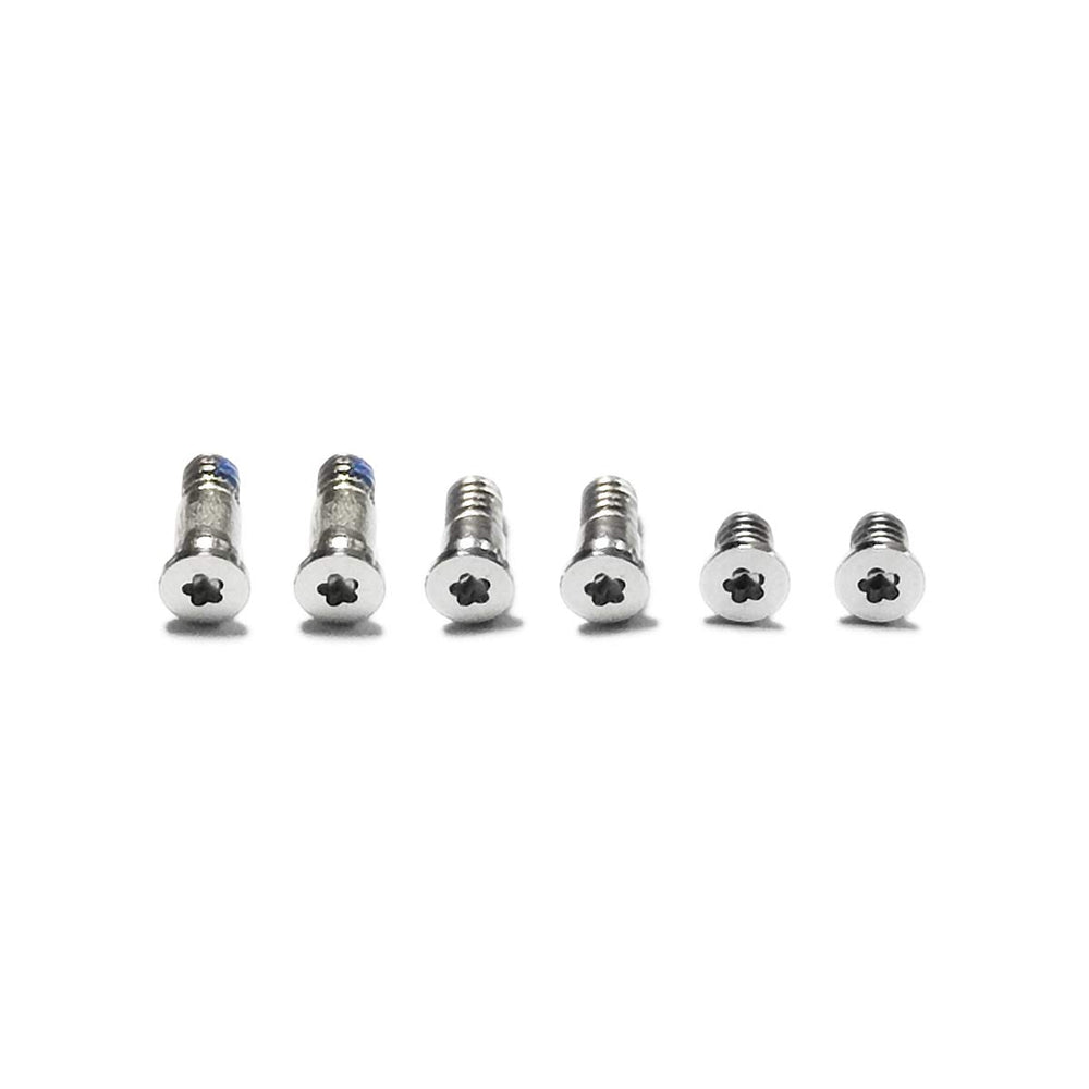 New Bottom Case Screws 6 pcs Replacement for MacBook Pro 13 A1708 (2016 2017), A2159 (2019) Silver Color