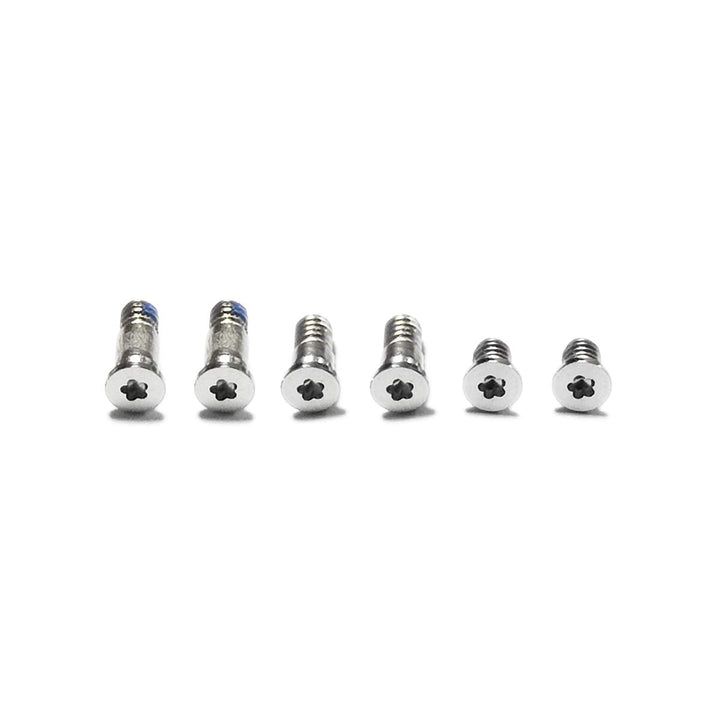 New Bottom Case Screws 6 pcs Replacement for MacBook Pro 13 A1708 (2016 2017), A2159 (2019) Silver Color