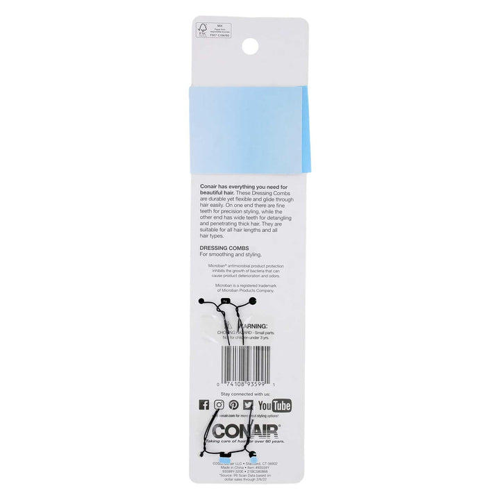 Microban Dressing Comb, 8 Ounce
